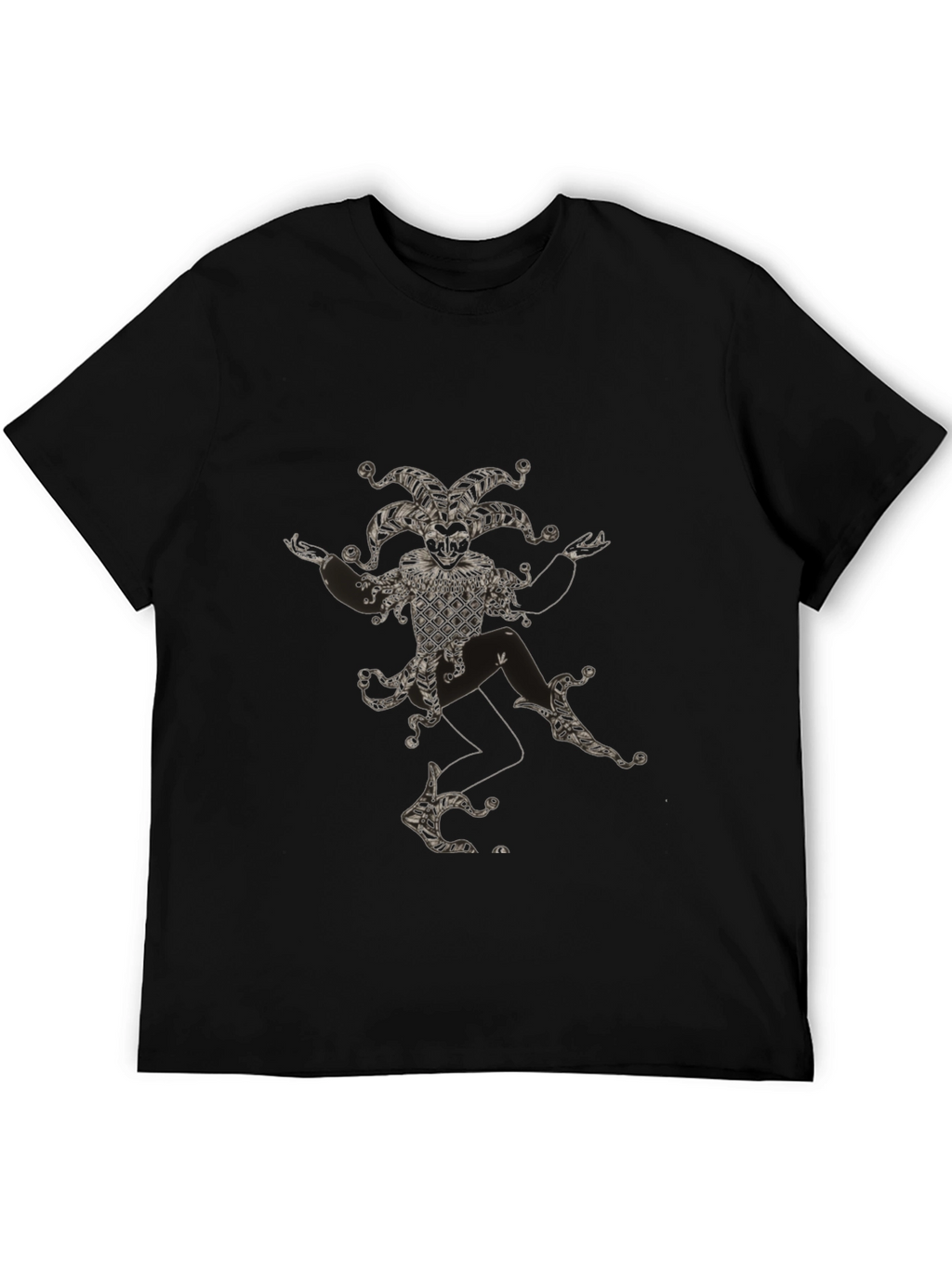 Jester Graphic T-Shirt - Black Cotton Crew Neck Tee
