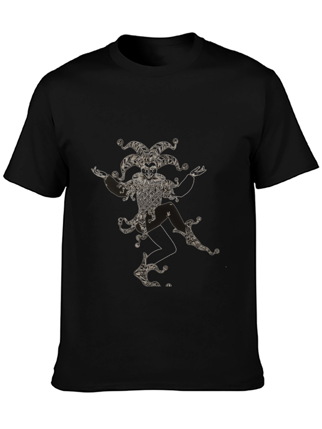 Jester Graphic T-Shirt - Black Cotton Crew Neck Tee