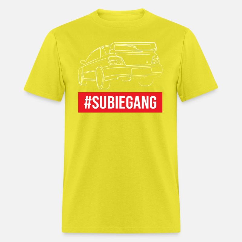SubieGang Red subaru wrx outline jdm drift car