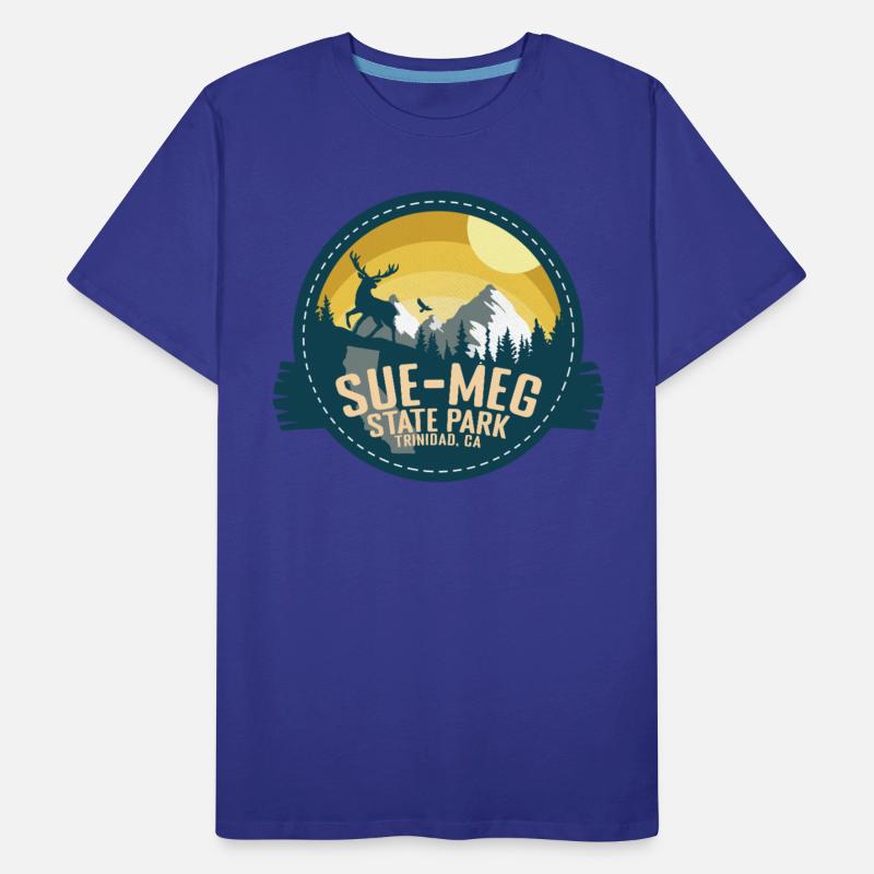 Sue-Meg State Park California CA Retro Badge