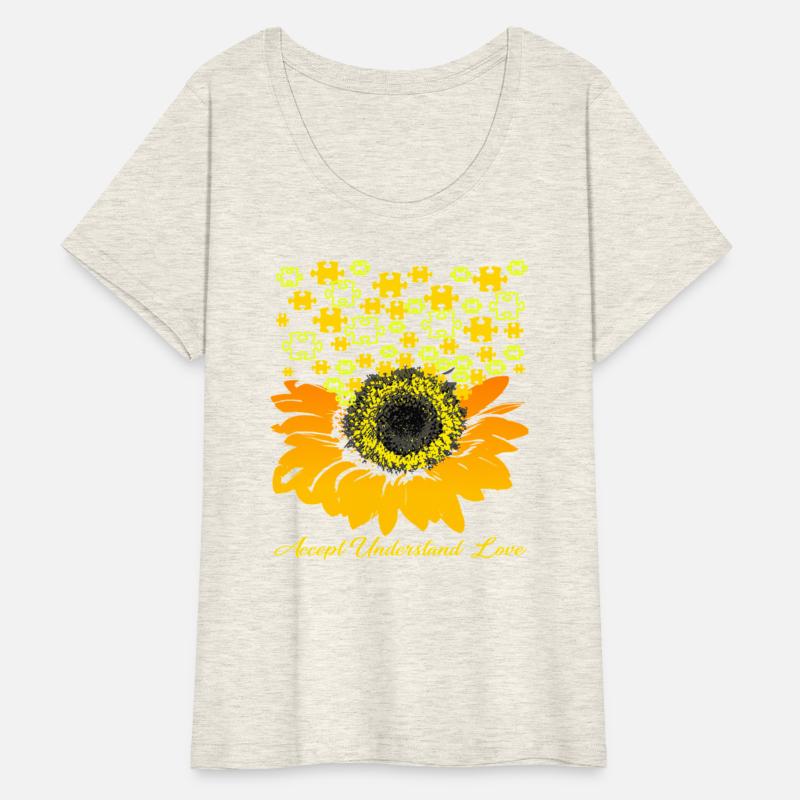 Sunflower Accept Understand Love Autism Awareness
