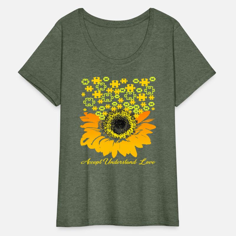 Sunflower Accept Understand Love Autism Awareness