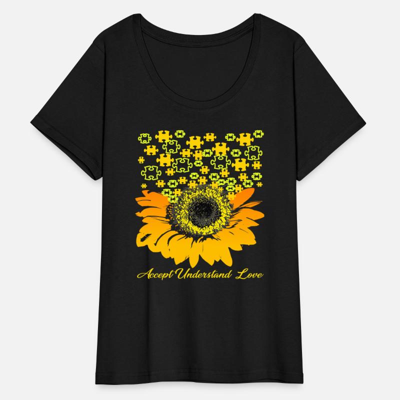 Sunflower Accept Understand Love Autism Awareness