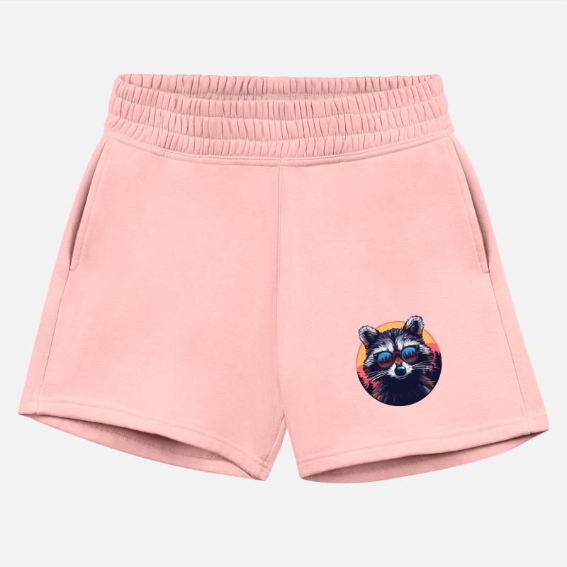 Sunset Raccoon with Sunglasses