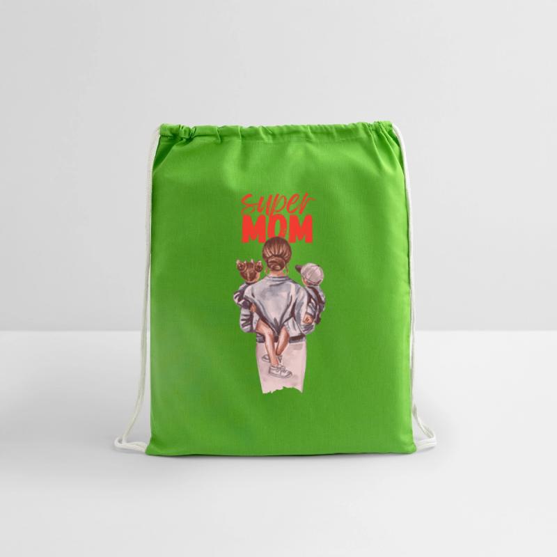 Super Mom Watercolor Design T shirt Design