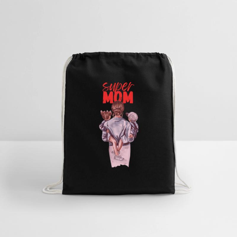 Super Mom Watercolor Design T shirt Design