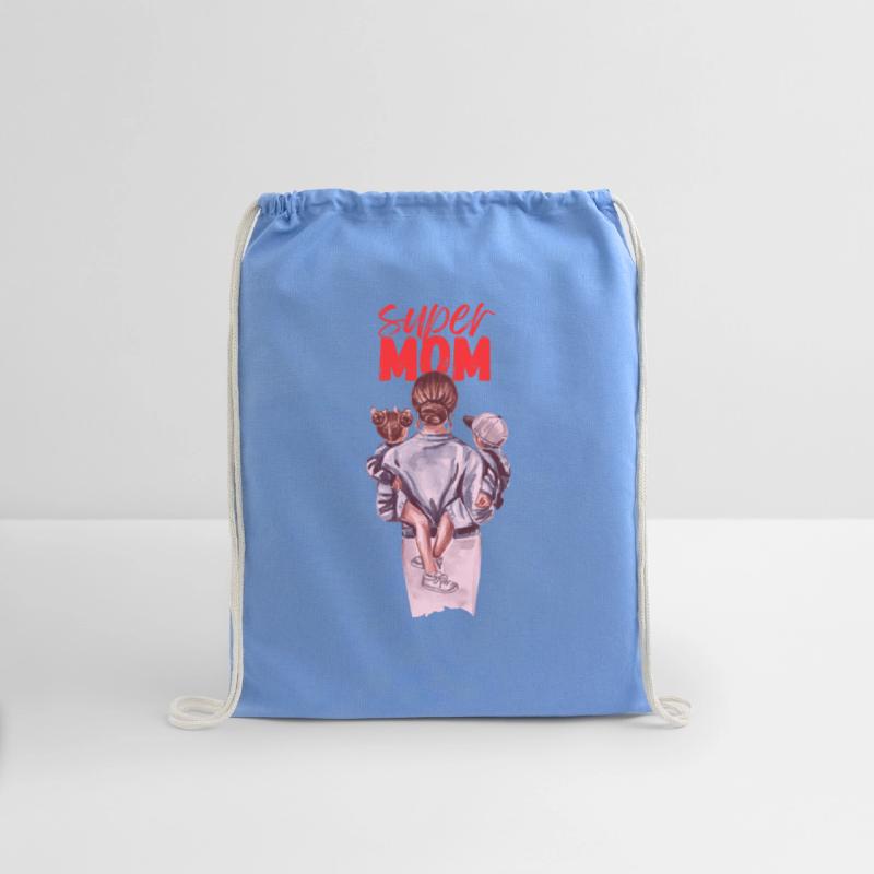 Super Mom Watercolor Design T shirt Design