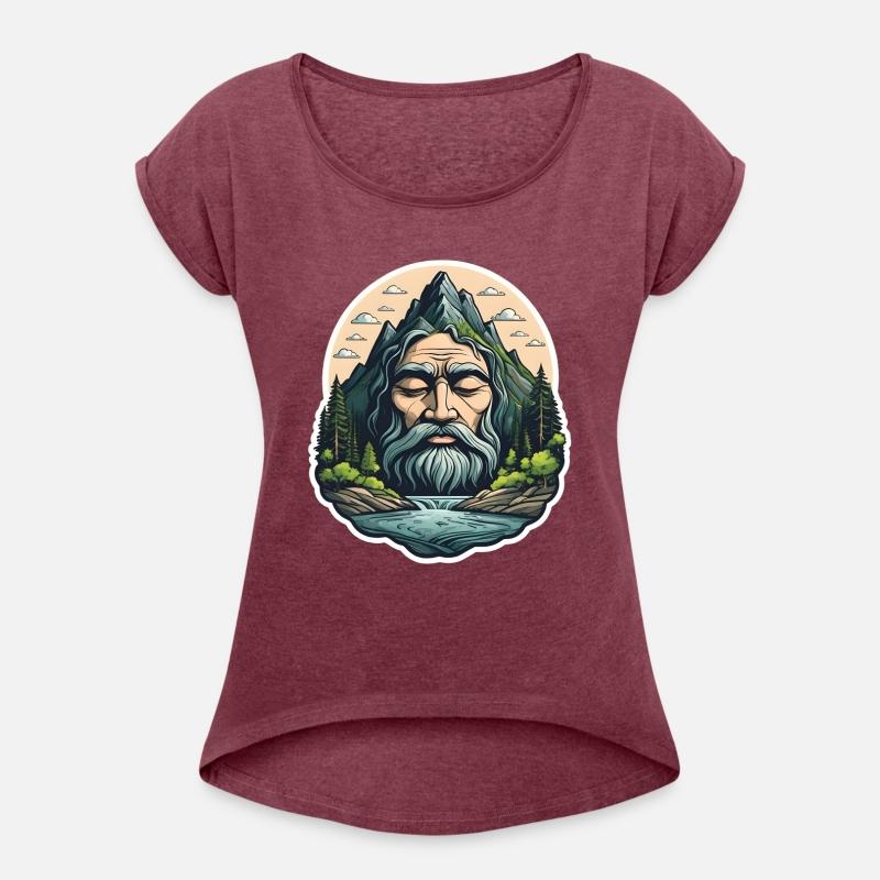 Surreal Mountain Face Nature Art.