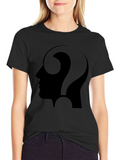 Thinking Man Tee - Question Mark Profile T-Shirt