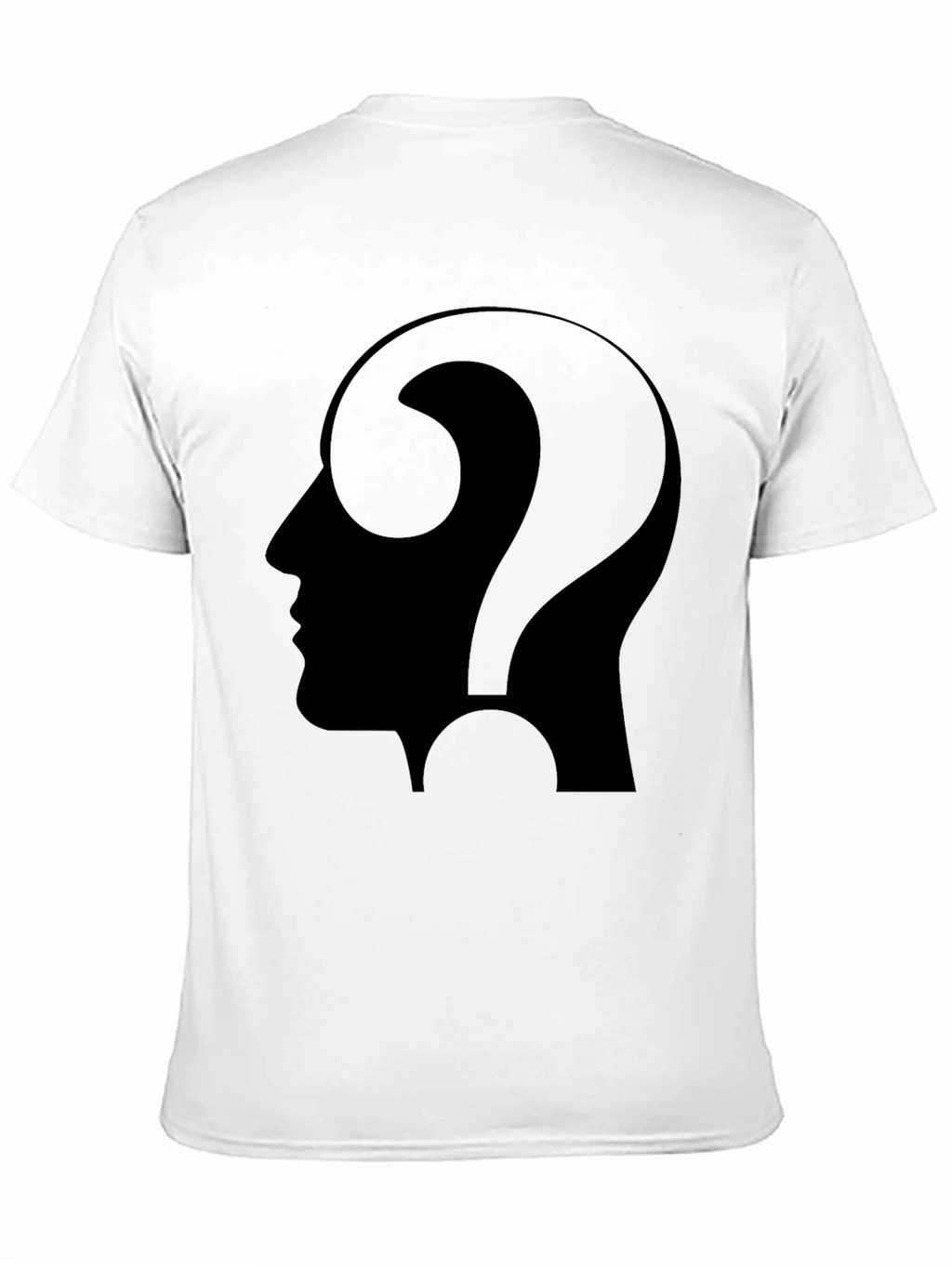 Thinking Man Tee - Question Mark Profile T-Shirt