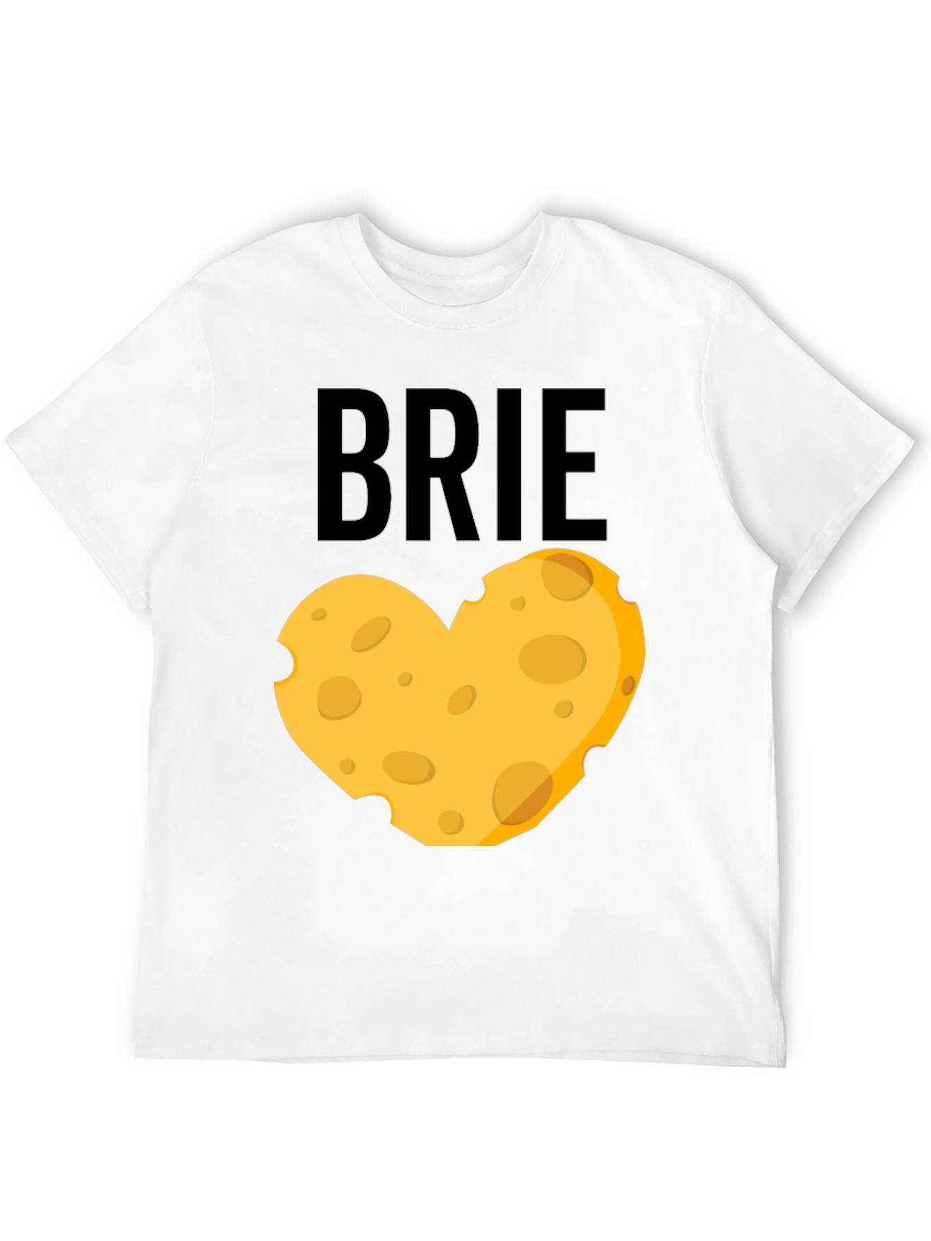 Brie Cheese Lover T-Shirt - Heart Shaped Cheese