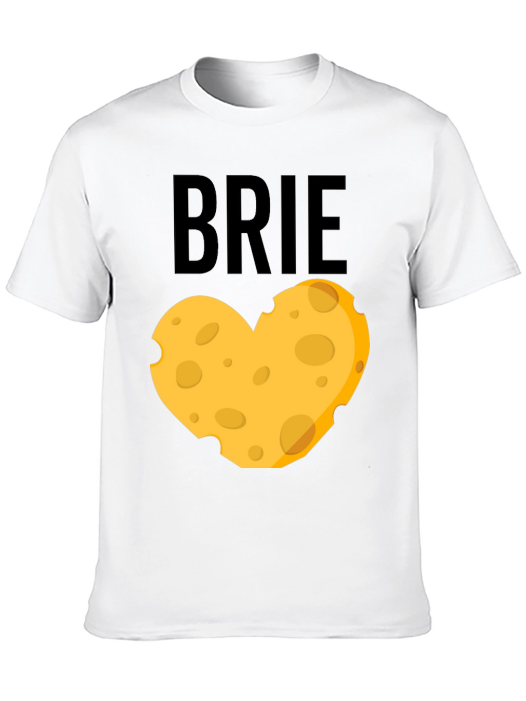 Brie Cheese Lover T-Shirt - Heart Shaped Cheese