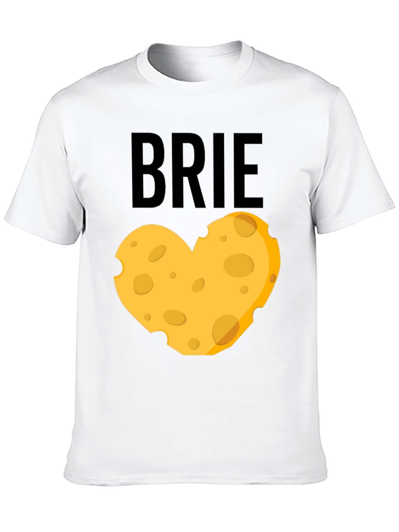 Brie Cheese Lover T-Shirt - Heart Shaped Cheese