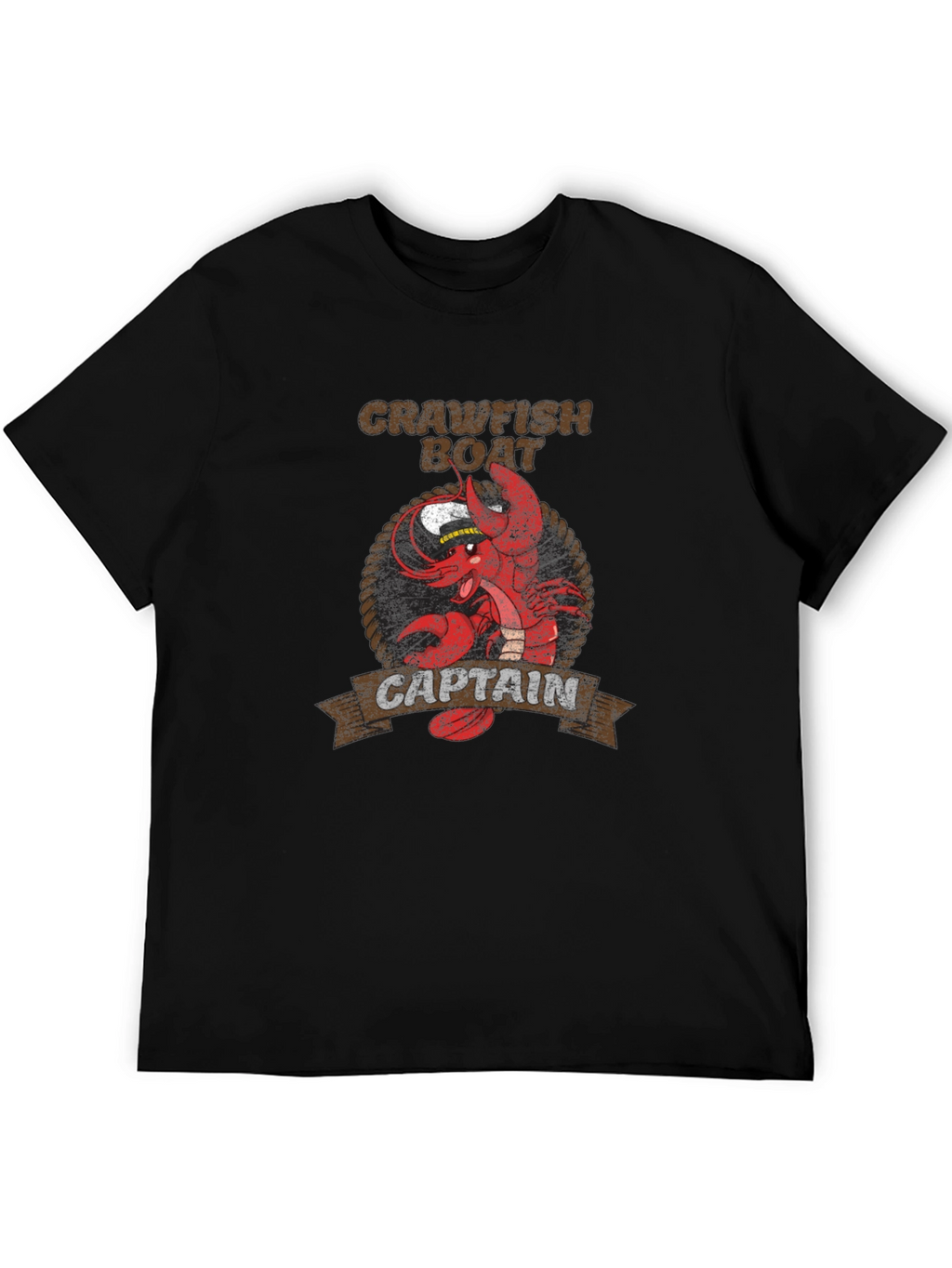 Crawfish Boat Captain Graphic T-Shirt