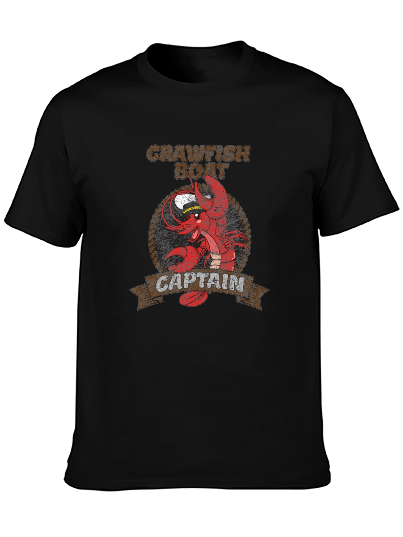 Crawfish Boat Captain Graphic T-Shirt