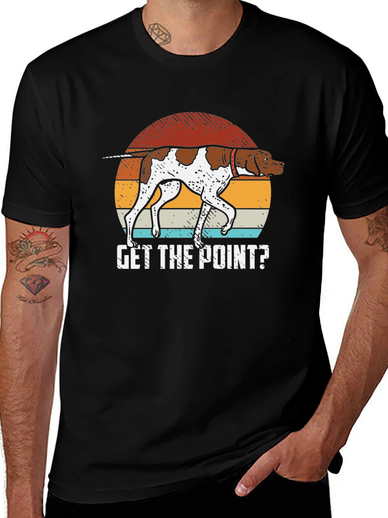 Get the Point? Dog Graphic Tee