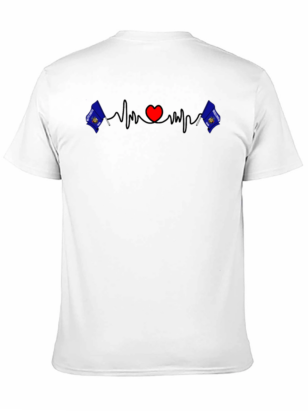 Wisconsin Heartbeat Graphic Tee