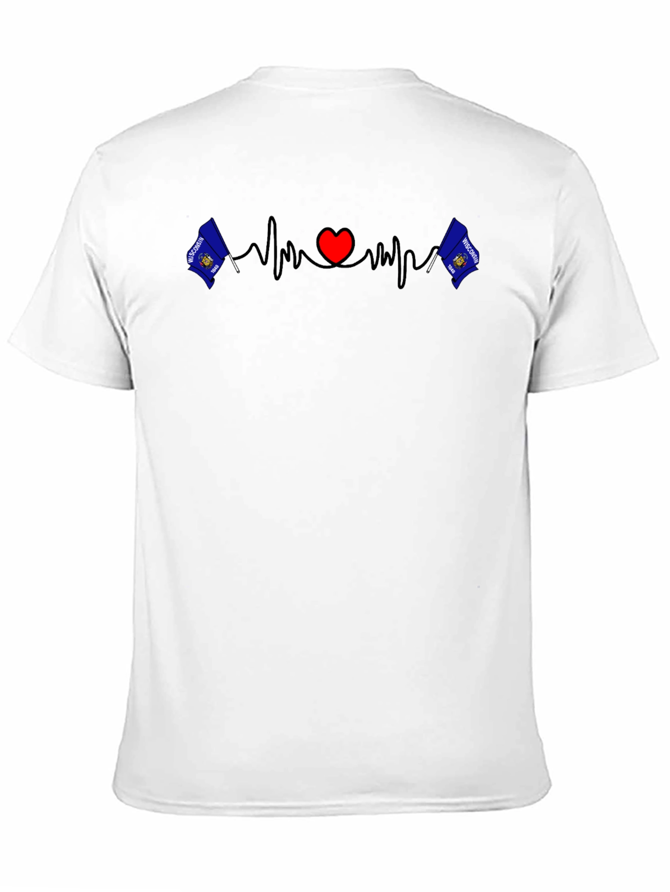 Wisconsin Heartbeat Graphic Tee