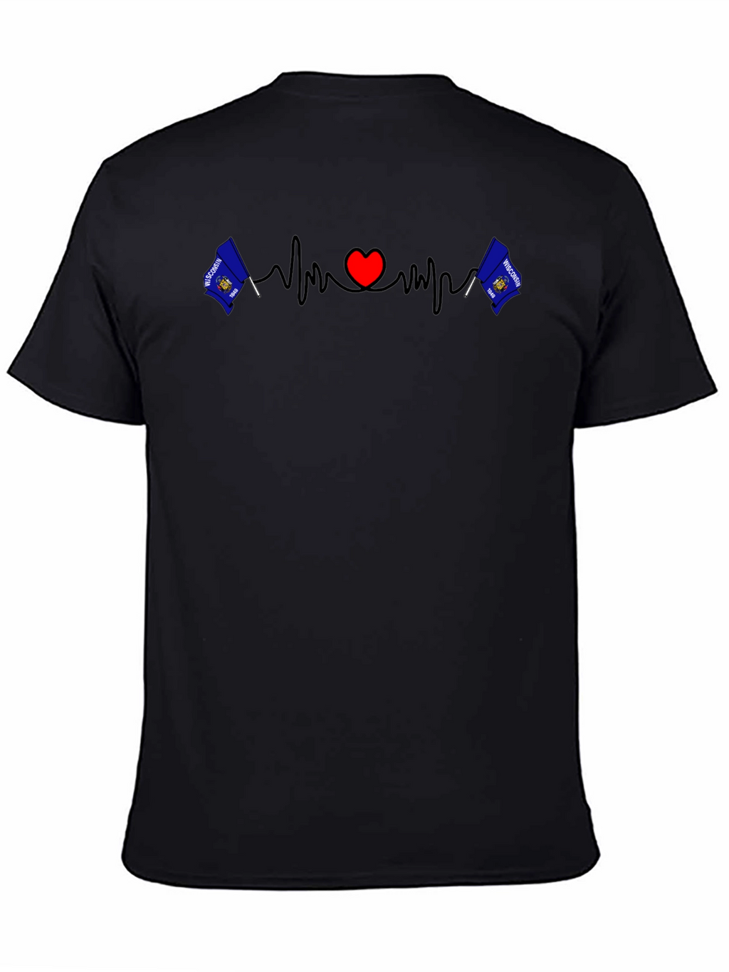 Wisconsin Heartbeat Graphic Tee