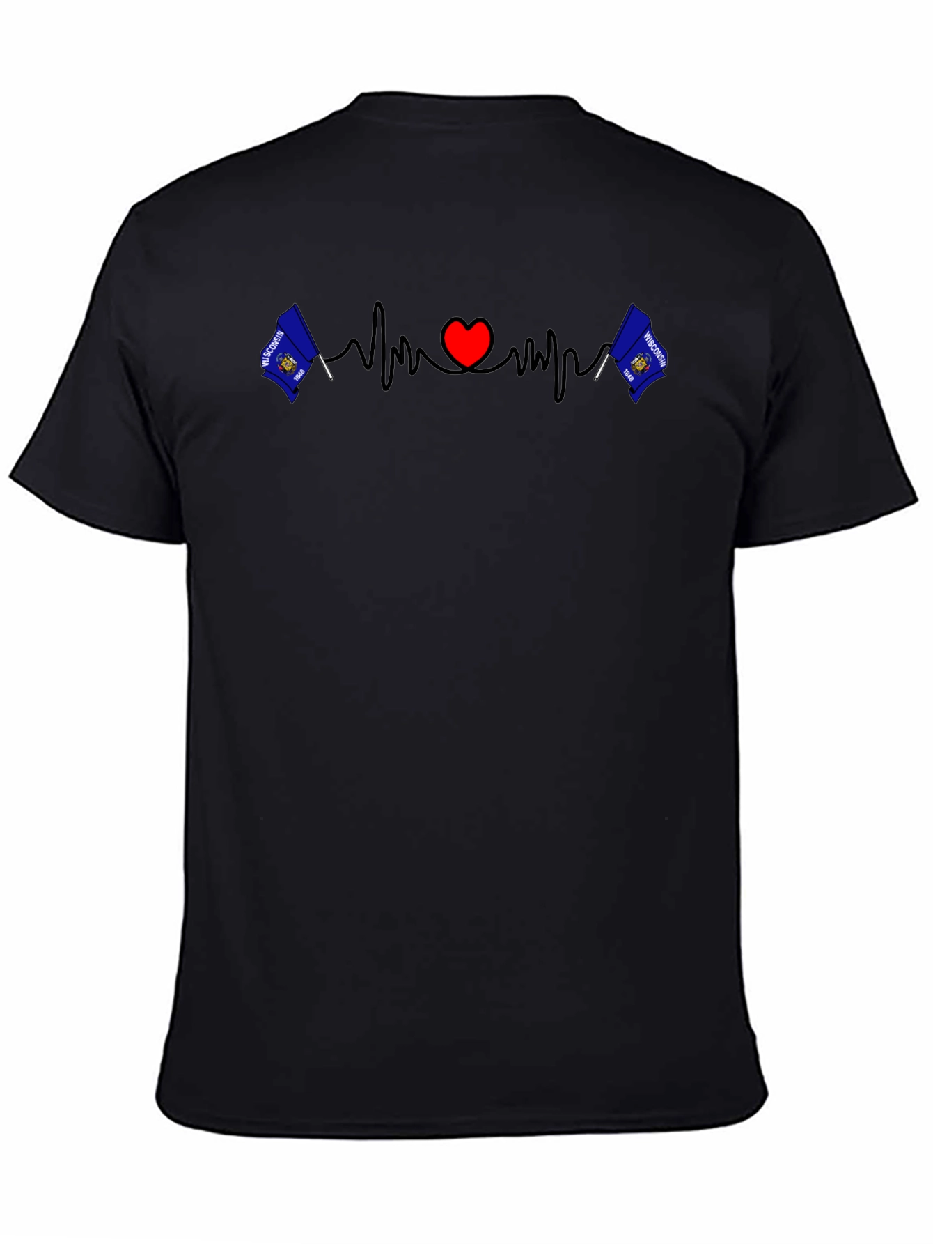 Wisconsin Heartbeat Graphic Tee