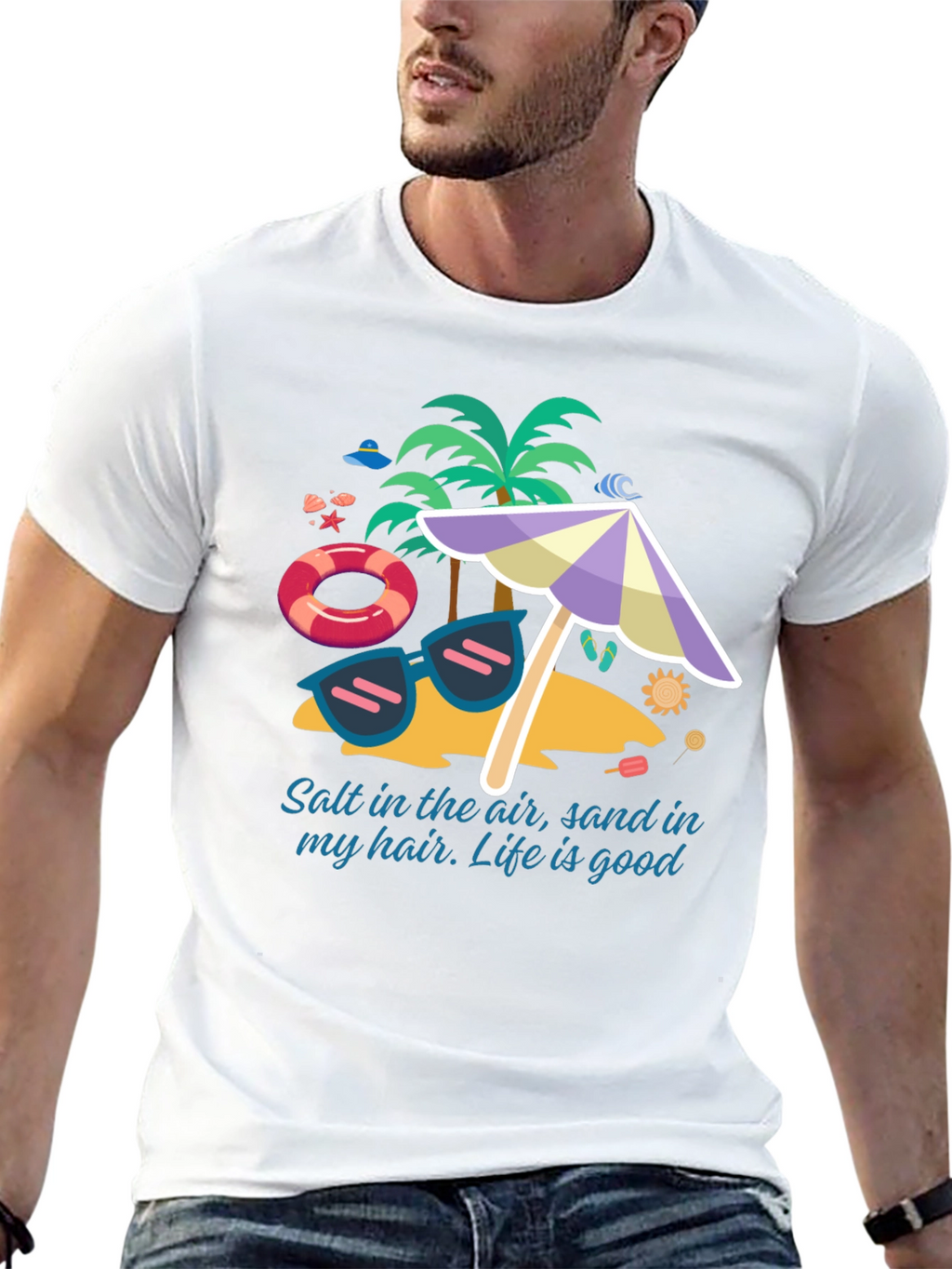 Salt In The Air Beach Graphic T-Shirt