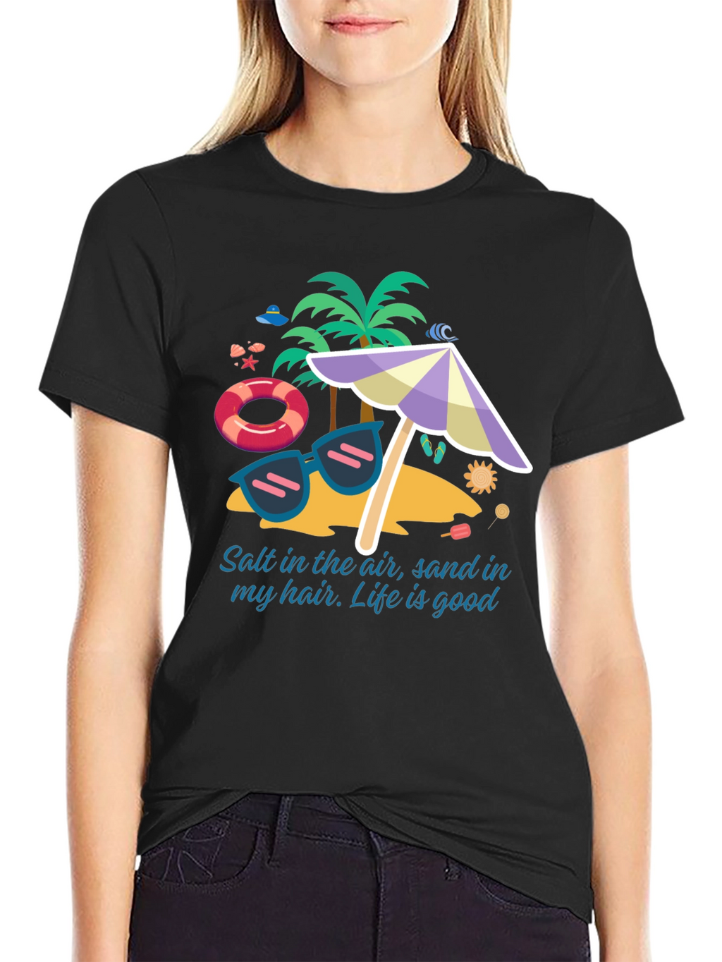 Salt In The Air Beach Graphic T-Shirt