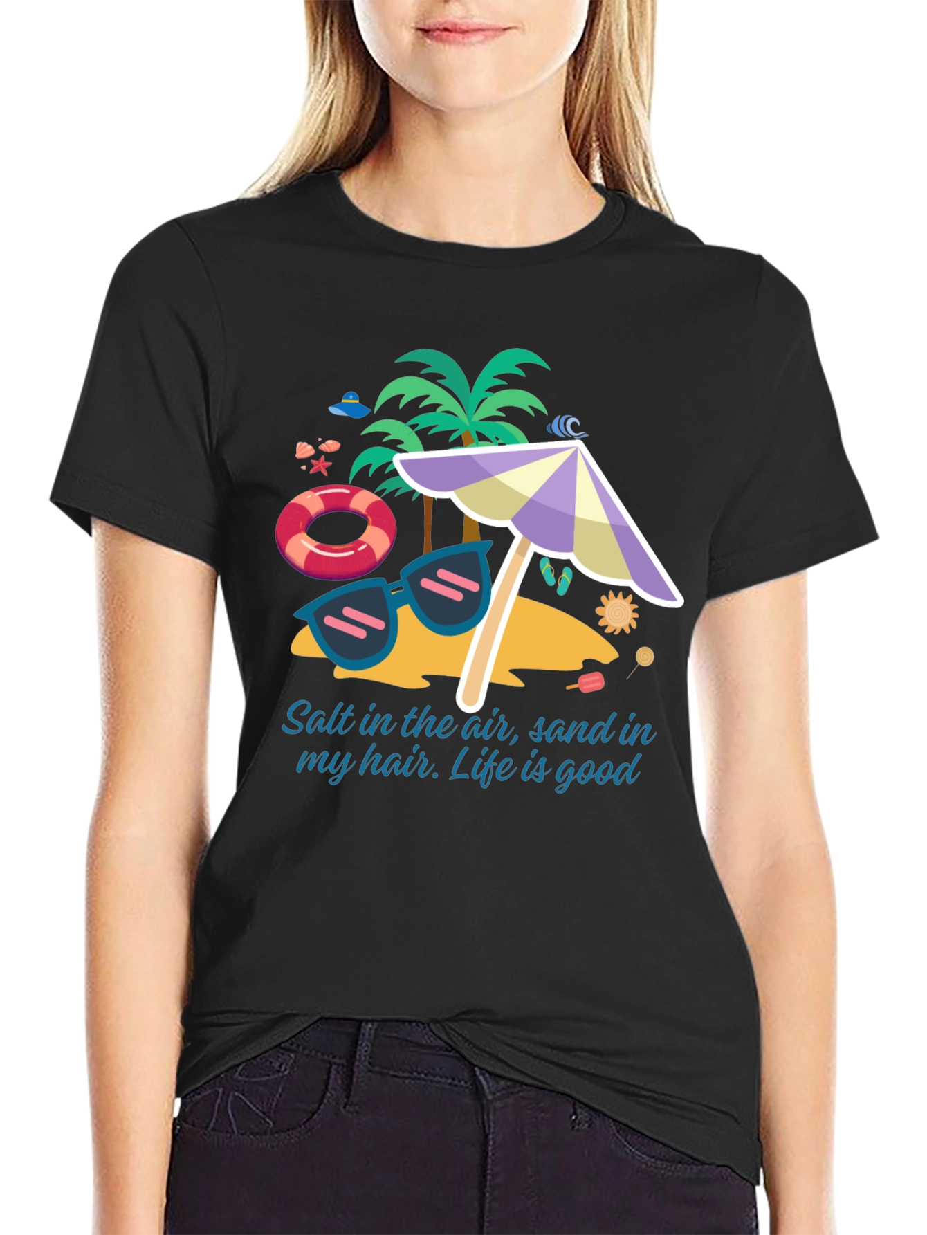 Salt In The Air Beach Graphic T-Shirt