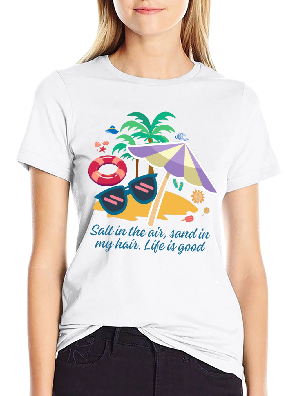Salt In The Air Beach Graphic T-Shirt