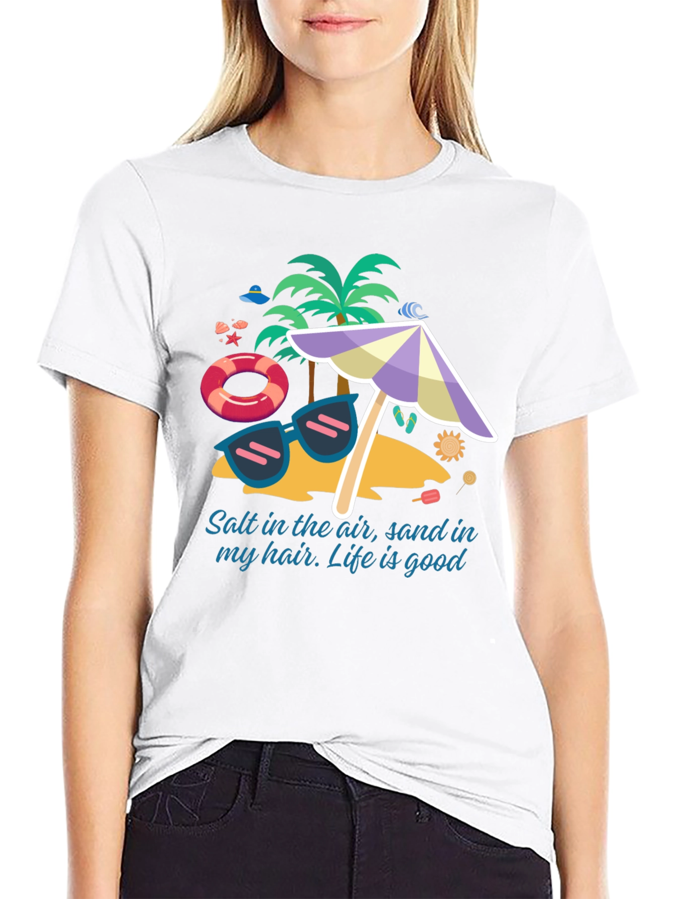 Salt In The Air Beach Graphic T-Shirt