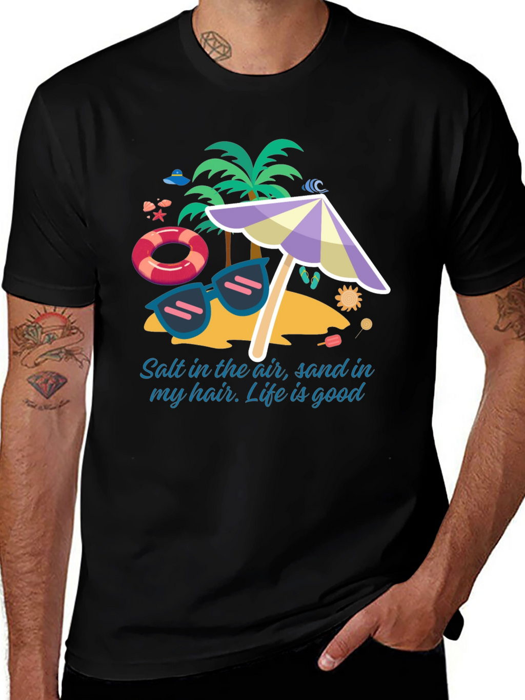 Salt In The Air Beach Graphic T-Shirt