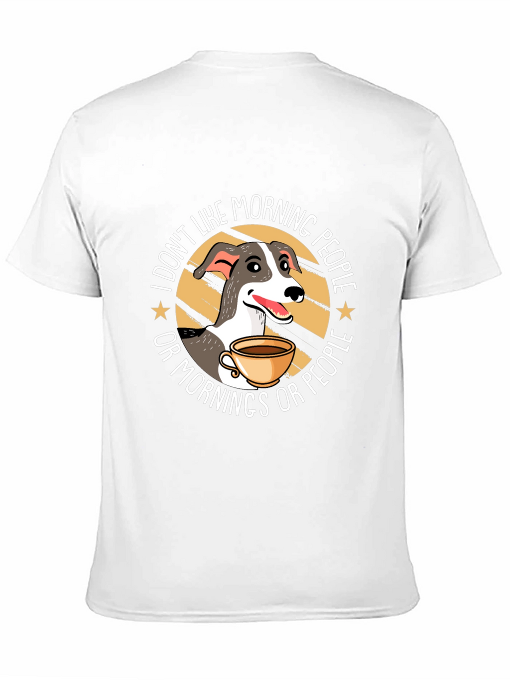 Funny Dog Hates Mornings Graphic T-Shirt