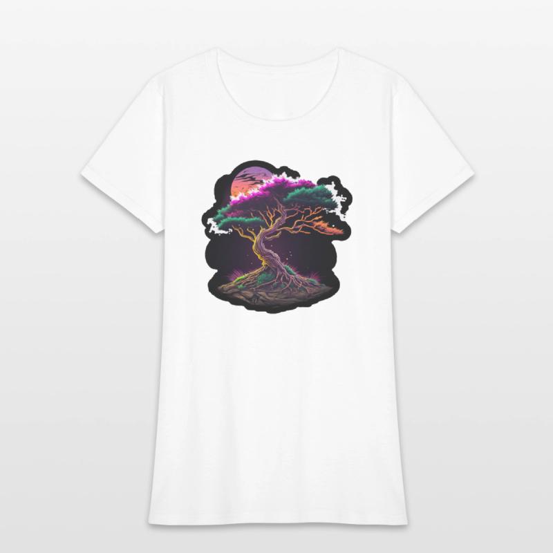 Synthwave Bonsai Tree