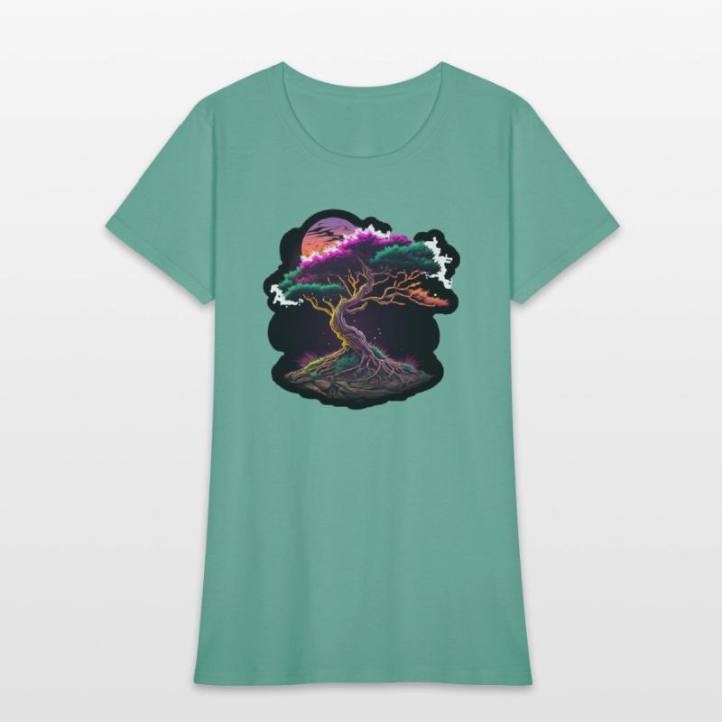 Synthwave Bonsai Tree