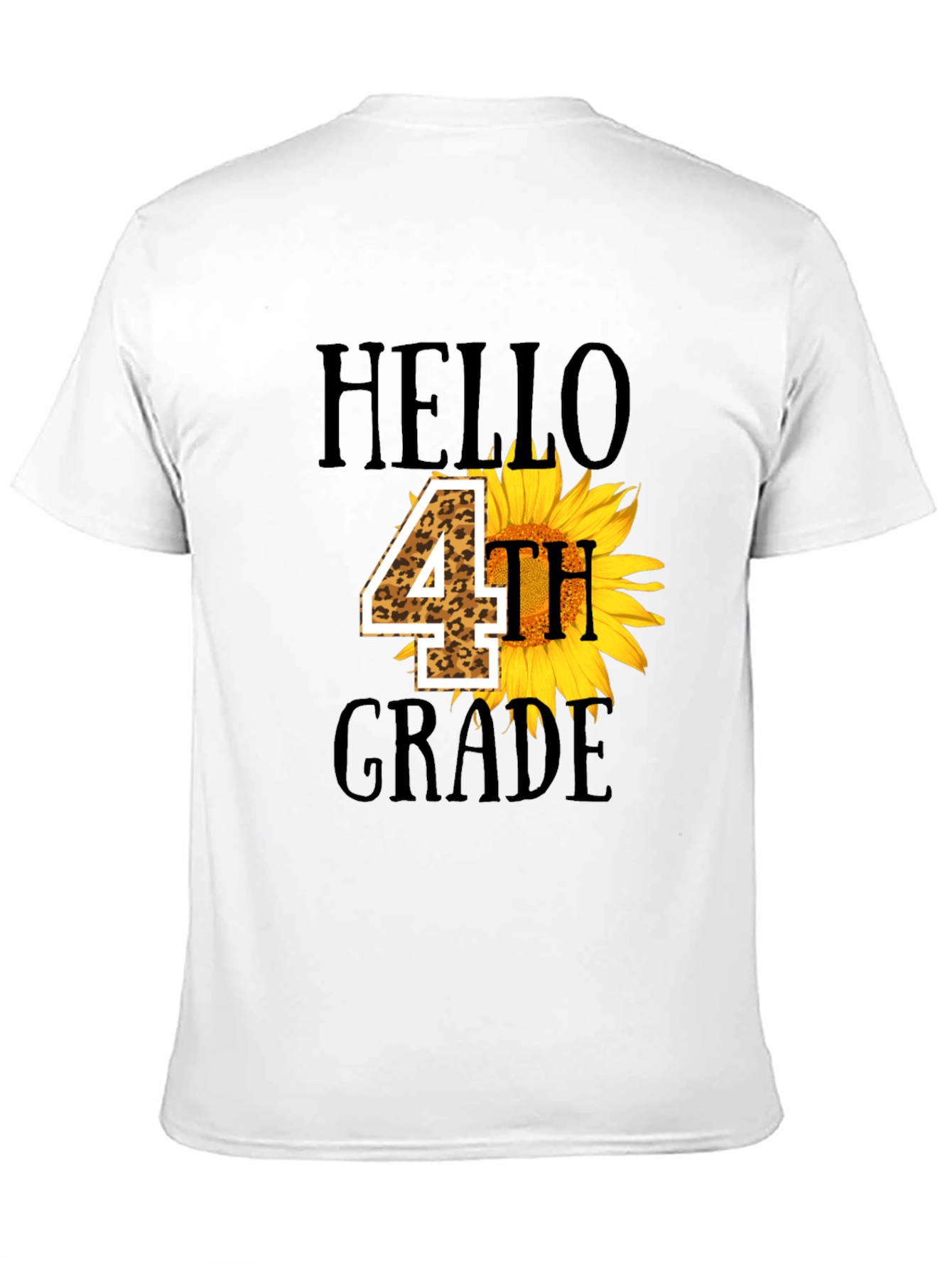 Hello 4th Grade Sunflower Tee