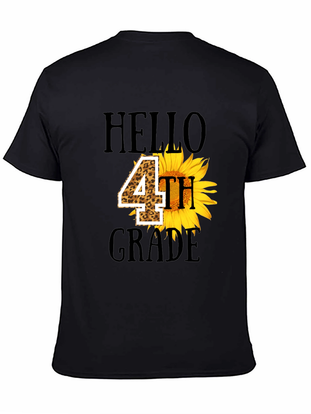 Hello 4th Grade Sunflower Tee