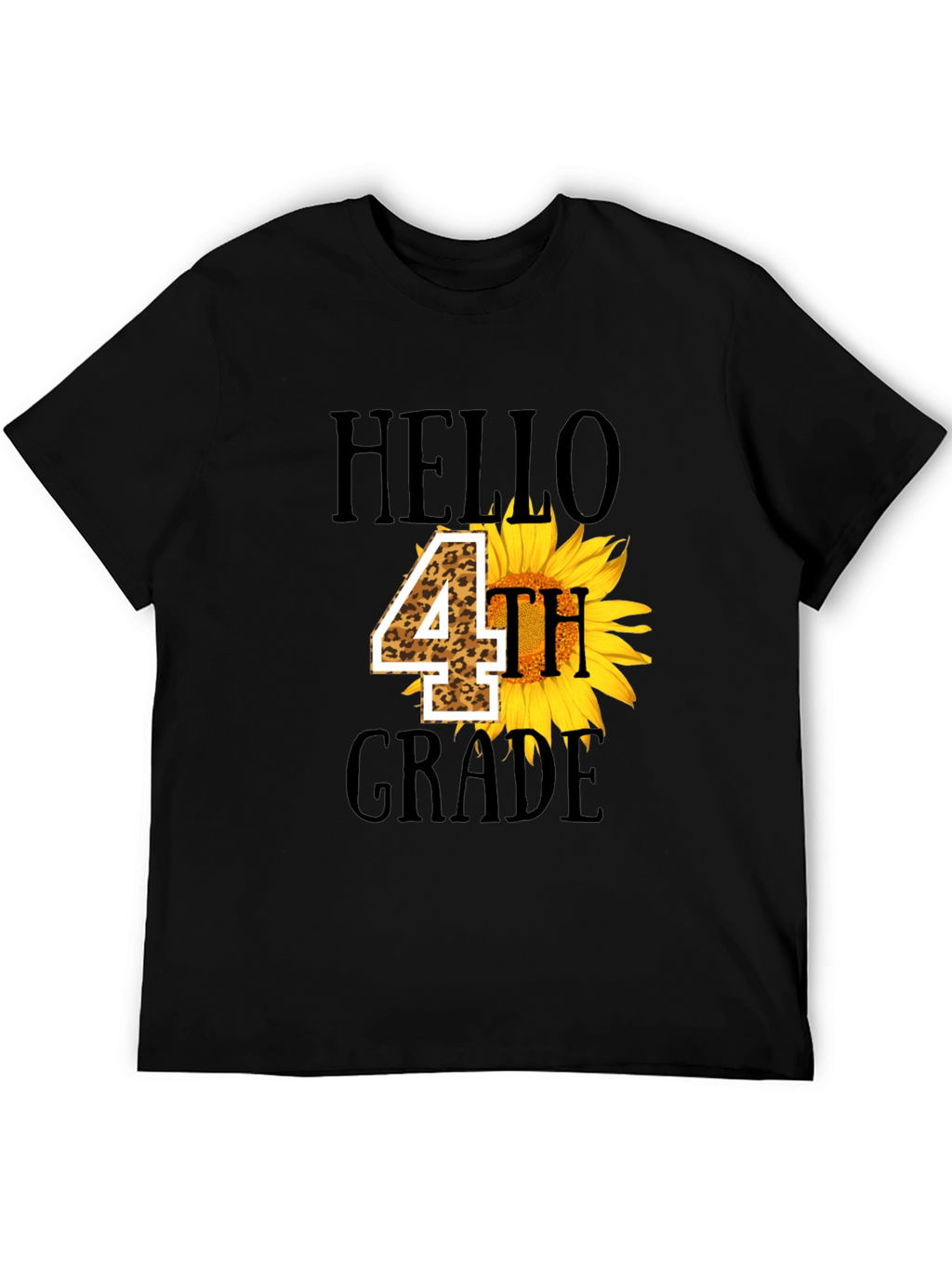Hello 4th Grade Sunflower Tee