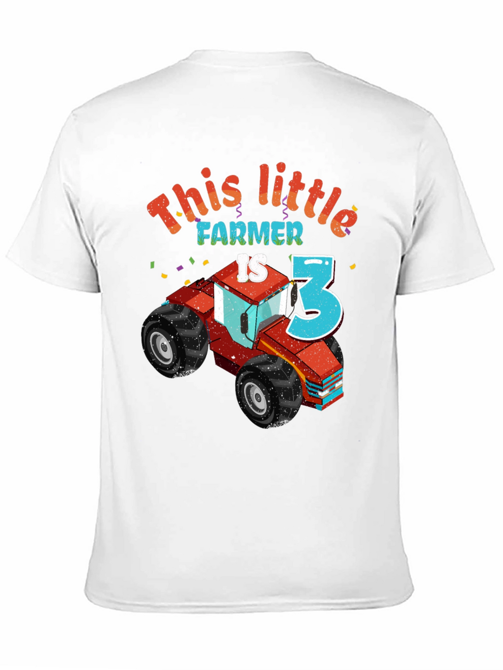 This Little Farmer is Three Birthday T-Shirt