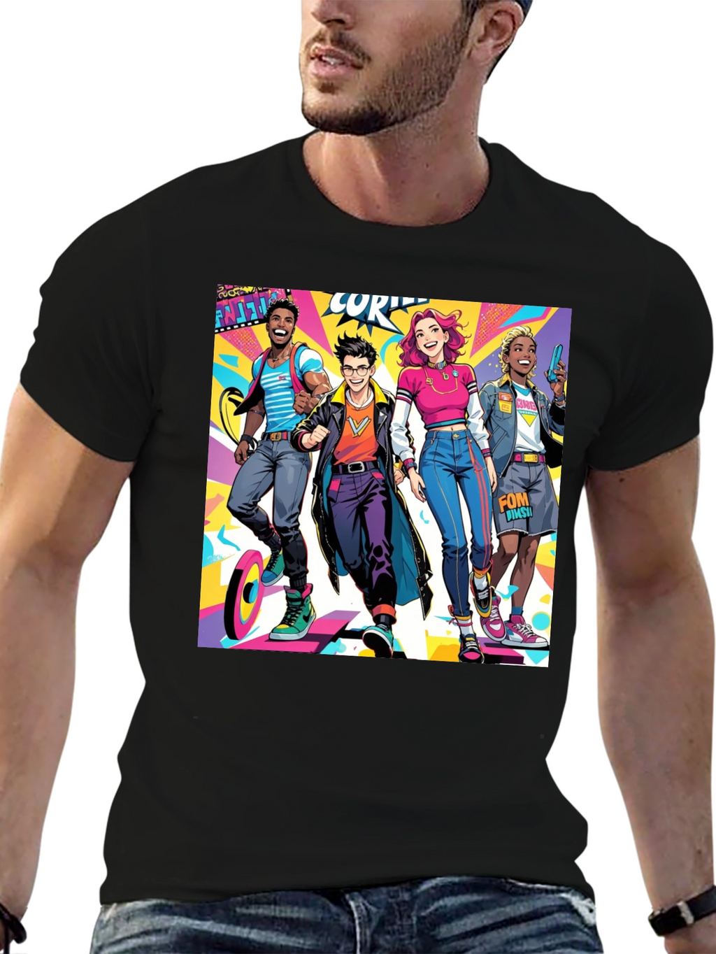 Stylish Cartoon Character T-Shirt