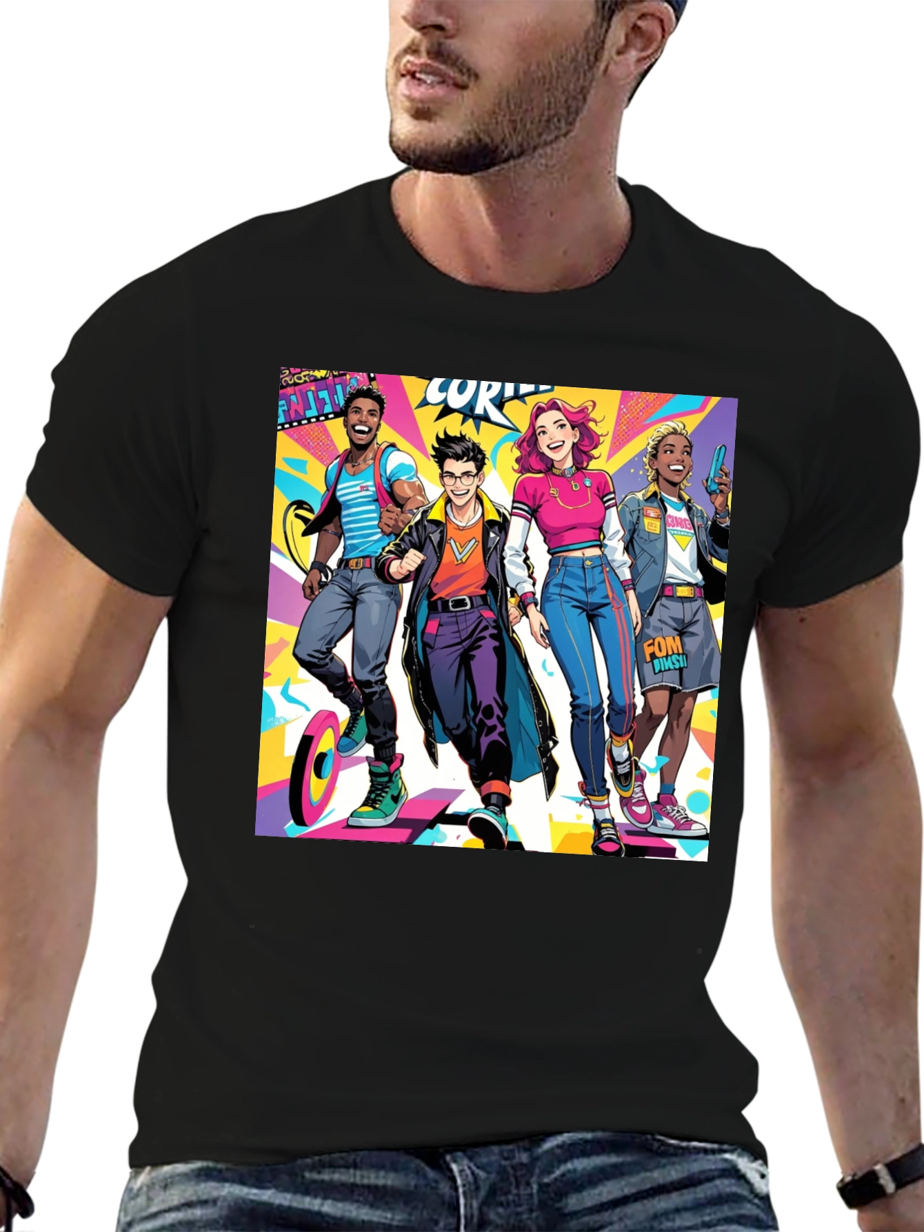 Stylish Cartoon Character T-Shirt