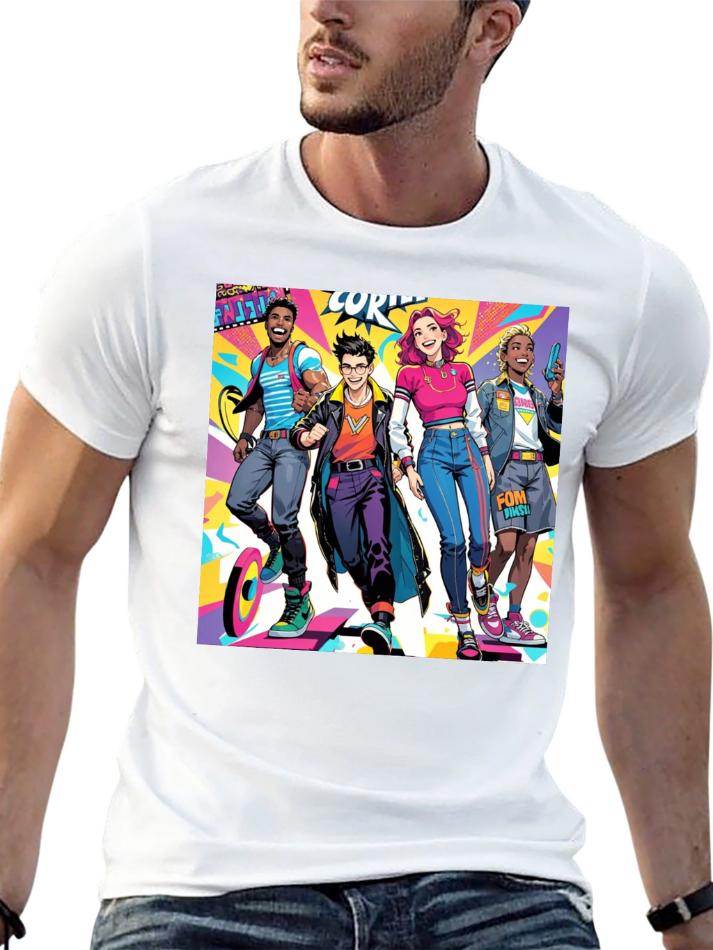 Stylish Cartoon Character T-Shirt