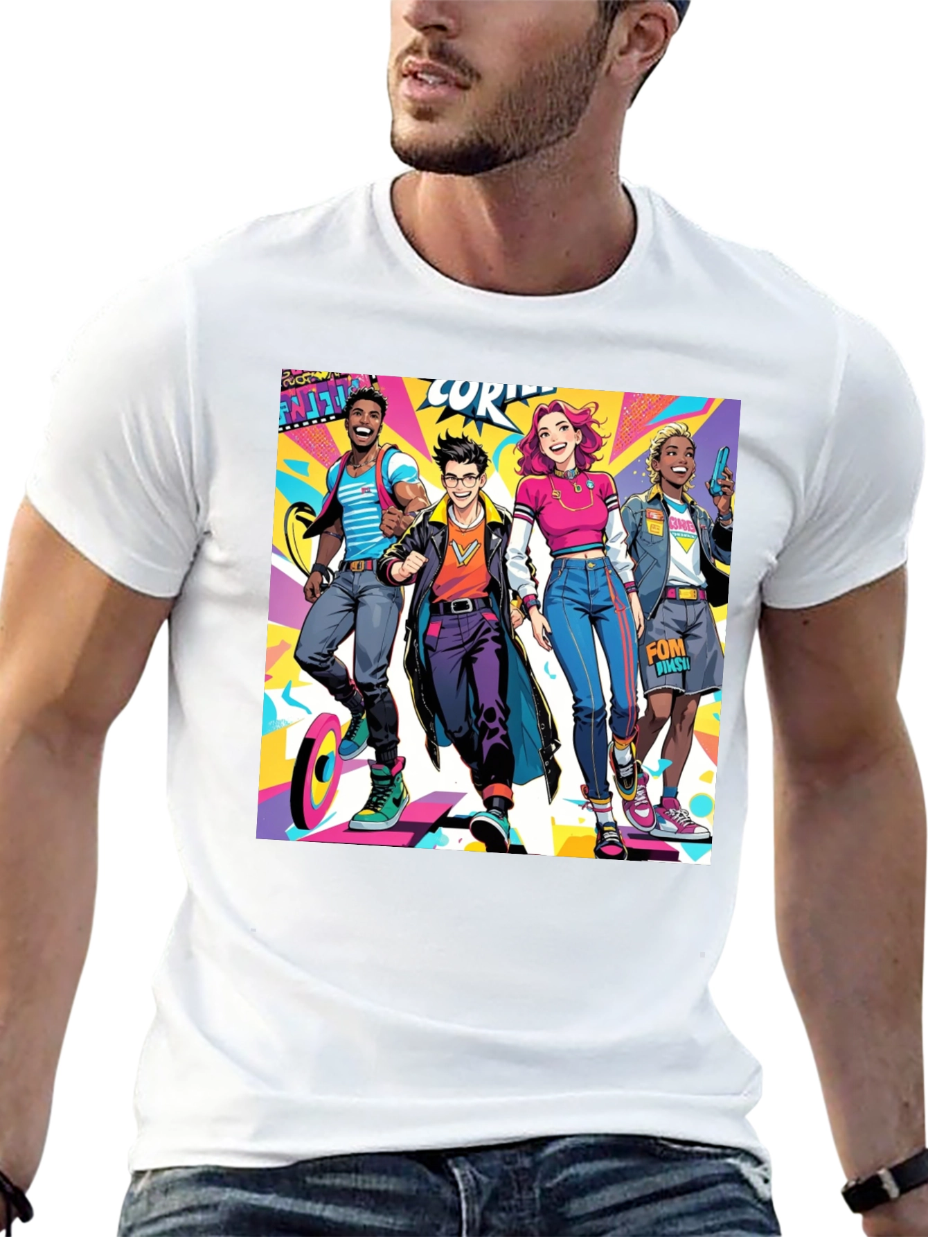 Stylish Cartoon Character T-Shirt