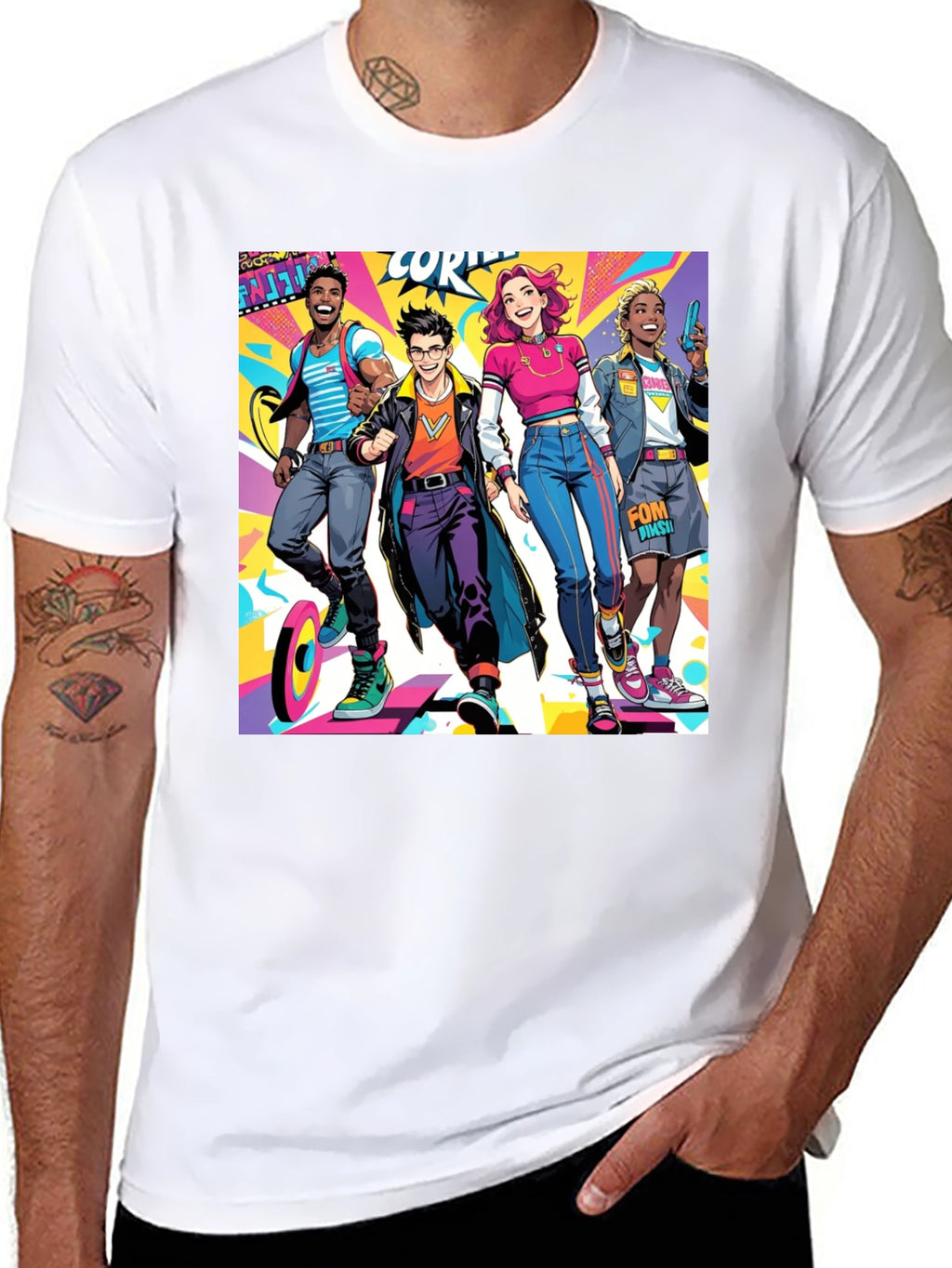 Stylish Cartoon Character T-Shirt