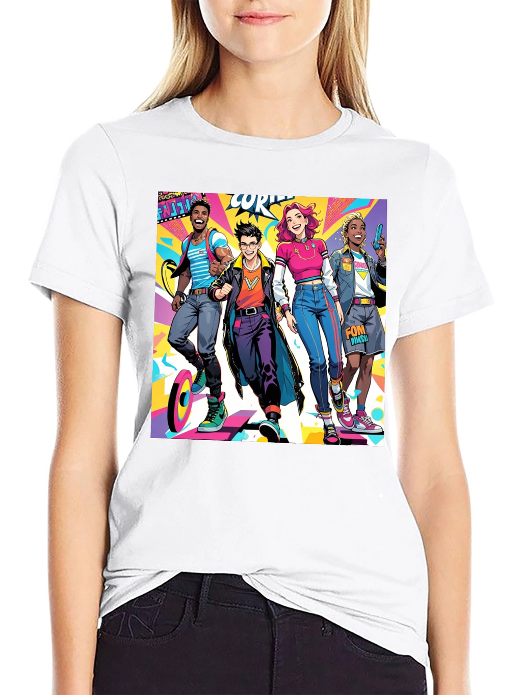 Stylish Cartoon Character T-Shirt