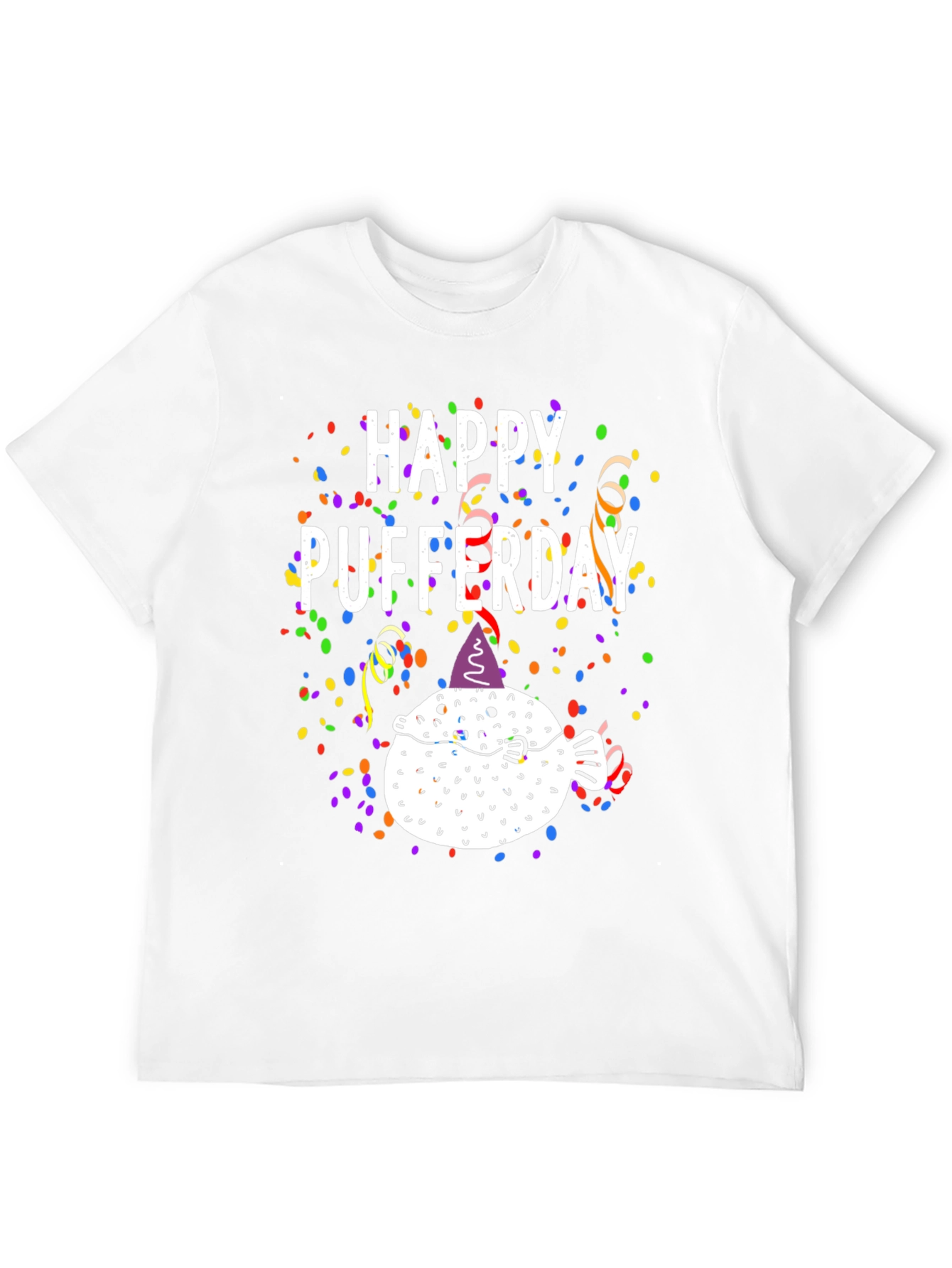 Happy Pufferday T-Shirt - Funny Pufferfish Birthday Tee