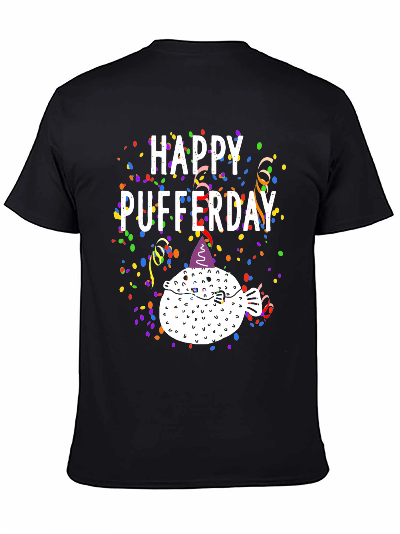 Happy Pufferday T-Shirt - Funny Pufferfish Birthday Tee