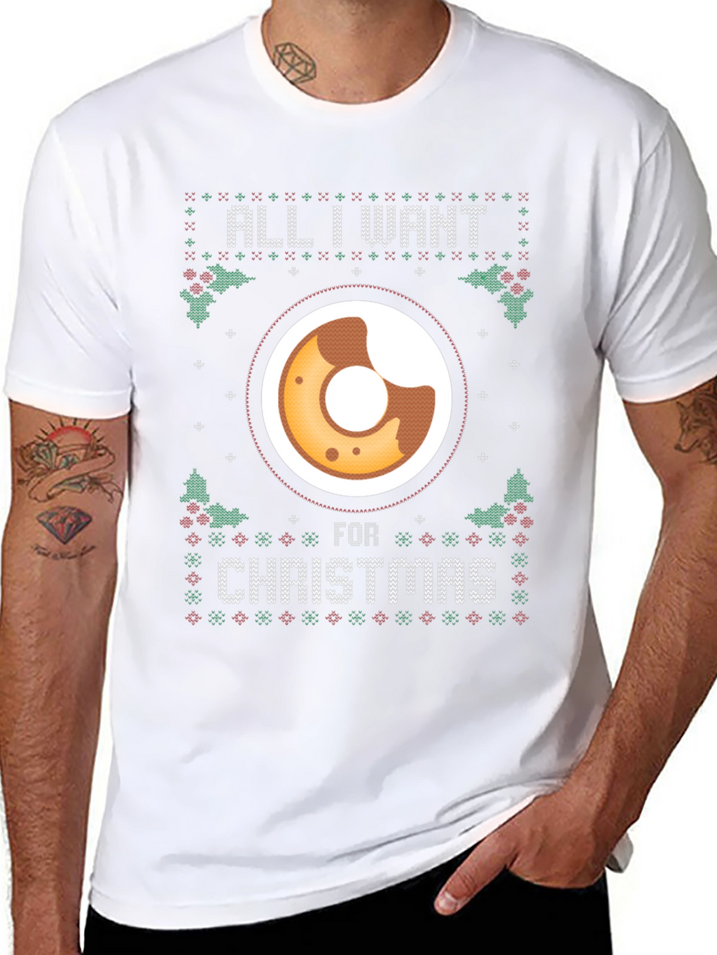 All I Want for Christmas Donut T-Shirt