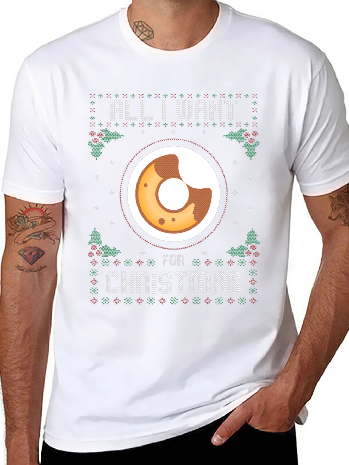 All I Want for Christmas Donut T-Shirt