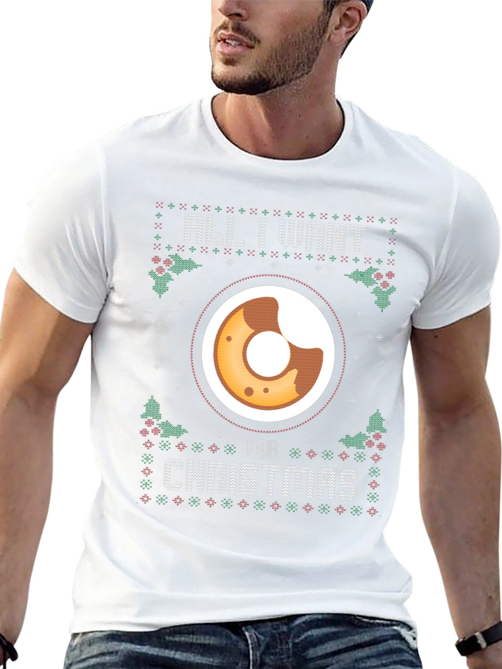 All I Want for Christmas Donut T-Shirt