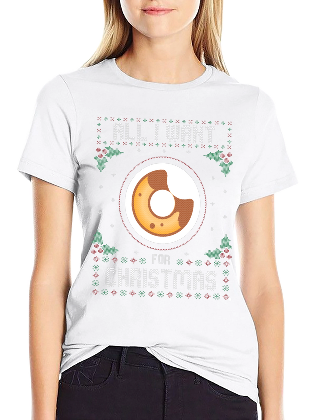 All I Want for Christmas Donut T-Shirt