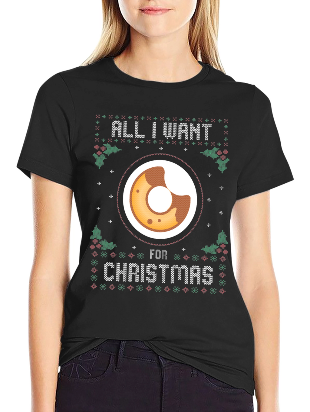All I Want for Christmas Donut T-Shirt